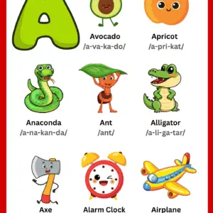 A Vocabulary Learning Chart