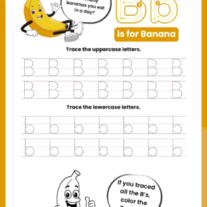 Tracing the Letter B worksheet