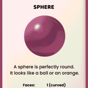 Sphere 3D Shape Worksheet | Geometry Vocabulary for Kids