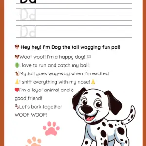 Letter D Writing Practice