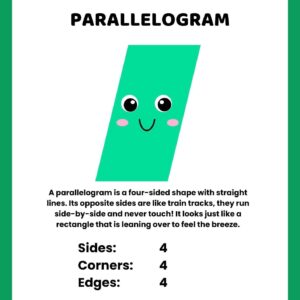 Trapezoid Colorful 2D Geometric Shapes Vocabulary Worksheet