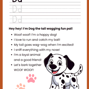 Letter D Writing Practice