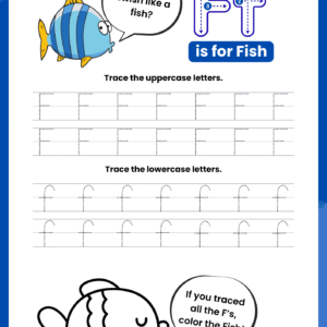 Letter F Tracing Worksheet