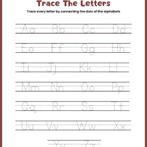 Uppercase & Lowercase Letter Tracing